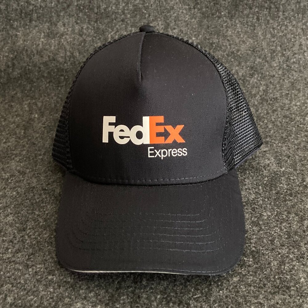 FedEx Express Snapback Hat Black & Purple NEW